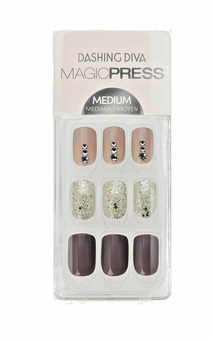 Dashing Diva & Impress Press-on Nails Small & Med Assorted Colors & Accents