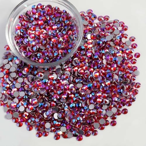 2880pcs Flatback Rhinestones Bulk for Nails, Crafts & DIY Decor – Light Siam AB,