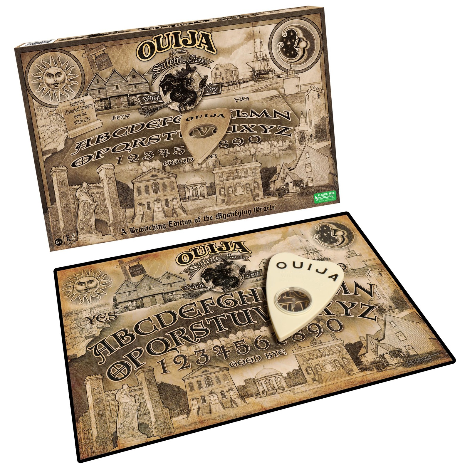 Ouija Salem Edition by Winning Moves Games USA, Spooky and Dark Medium