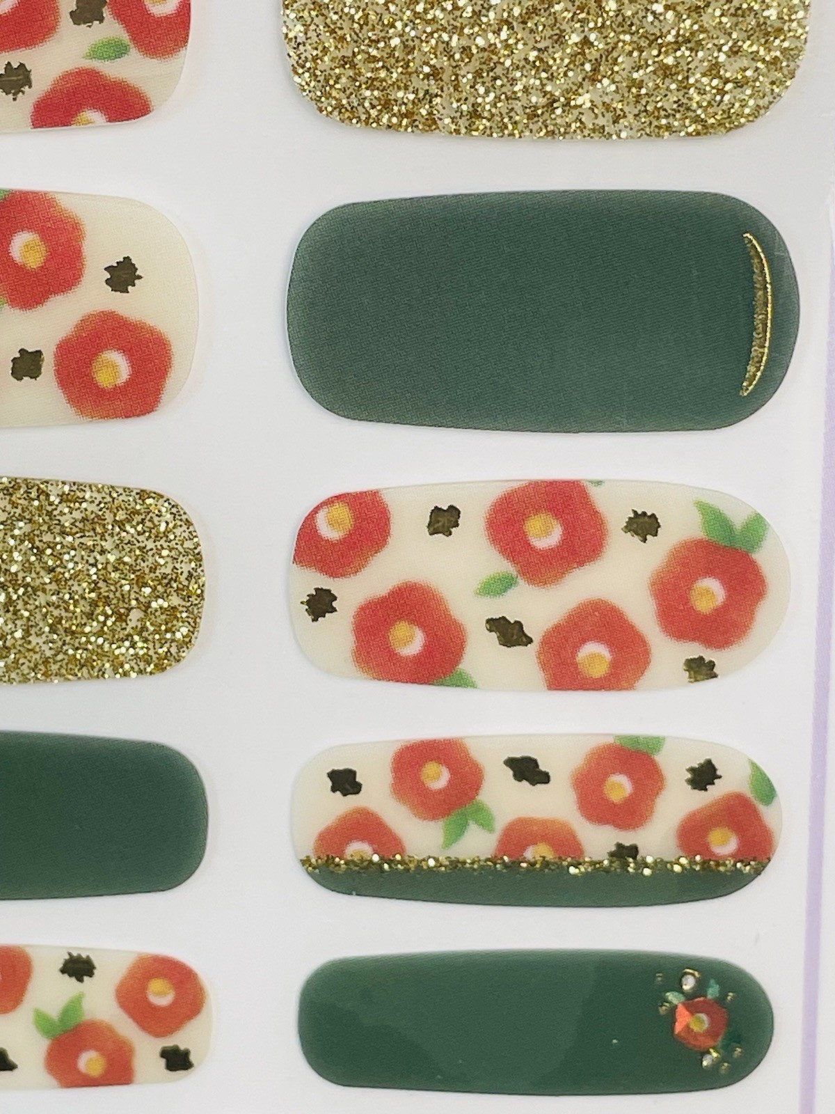 Japanese Gel Nail Sticker Set ×4 | Summer Floral & Goldfish Designs