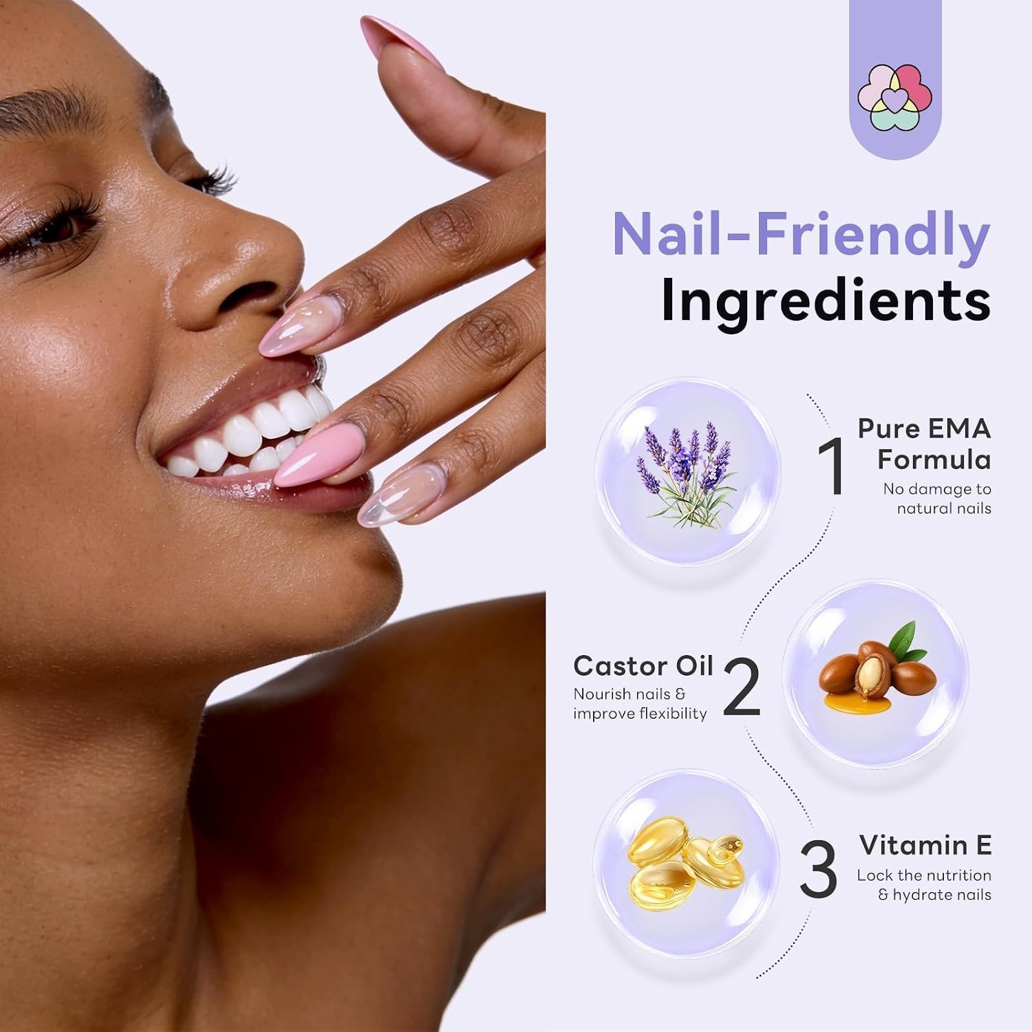 240 ml Lavender Acrylic Nail Liquid – Smooth Application & Long-Lasting
