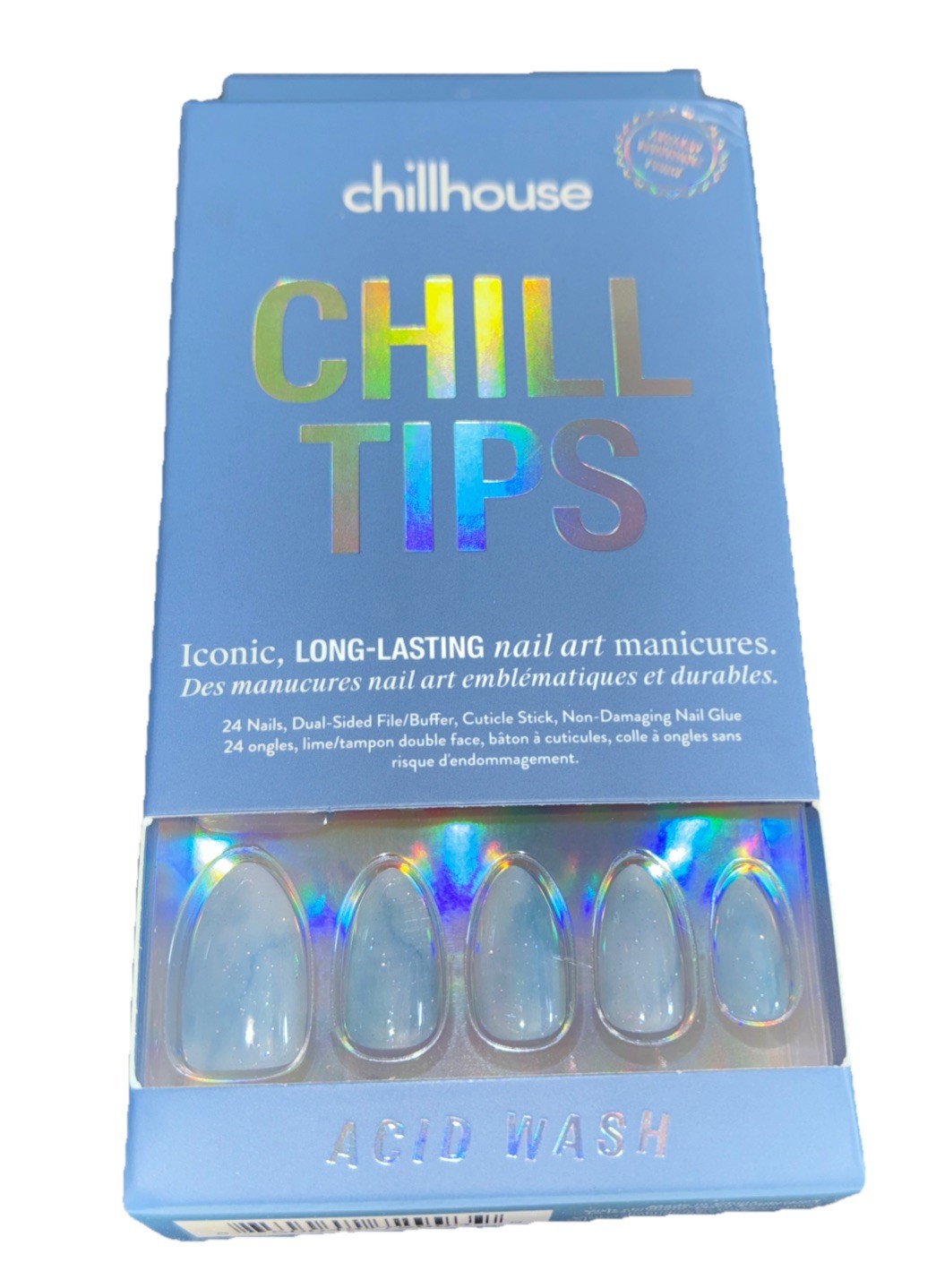Chillhouse Chill Tips Press-On Nails Acid Wash 24 Ct