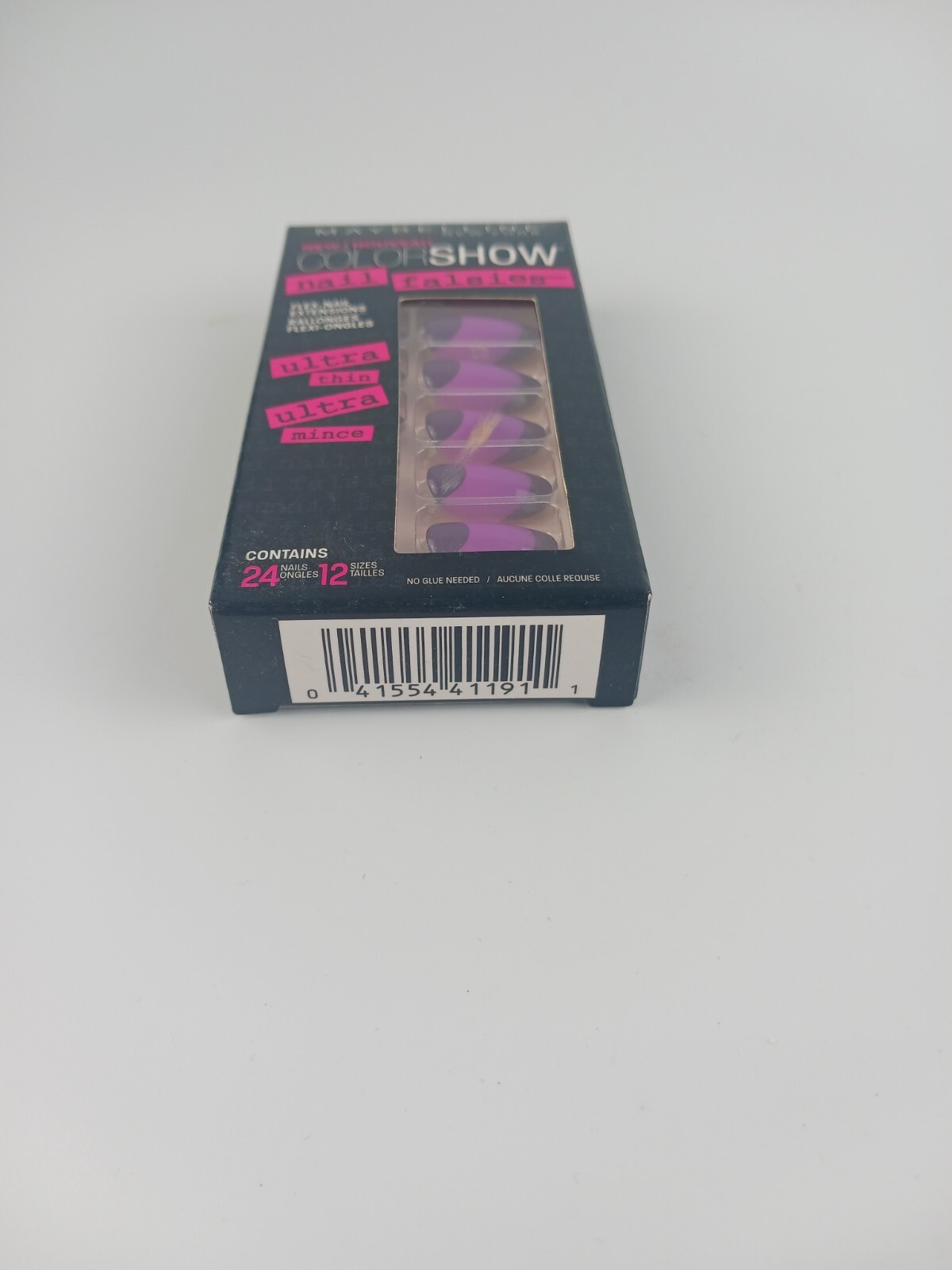 MAYBELLINE COLOR SHOW NAIL FALSIES FLEX NAIL EXTENSIONS 40 PLUM SUNSET
