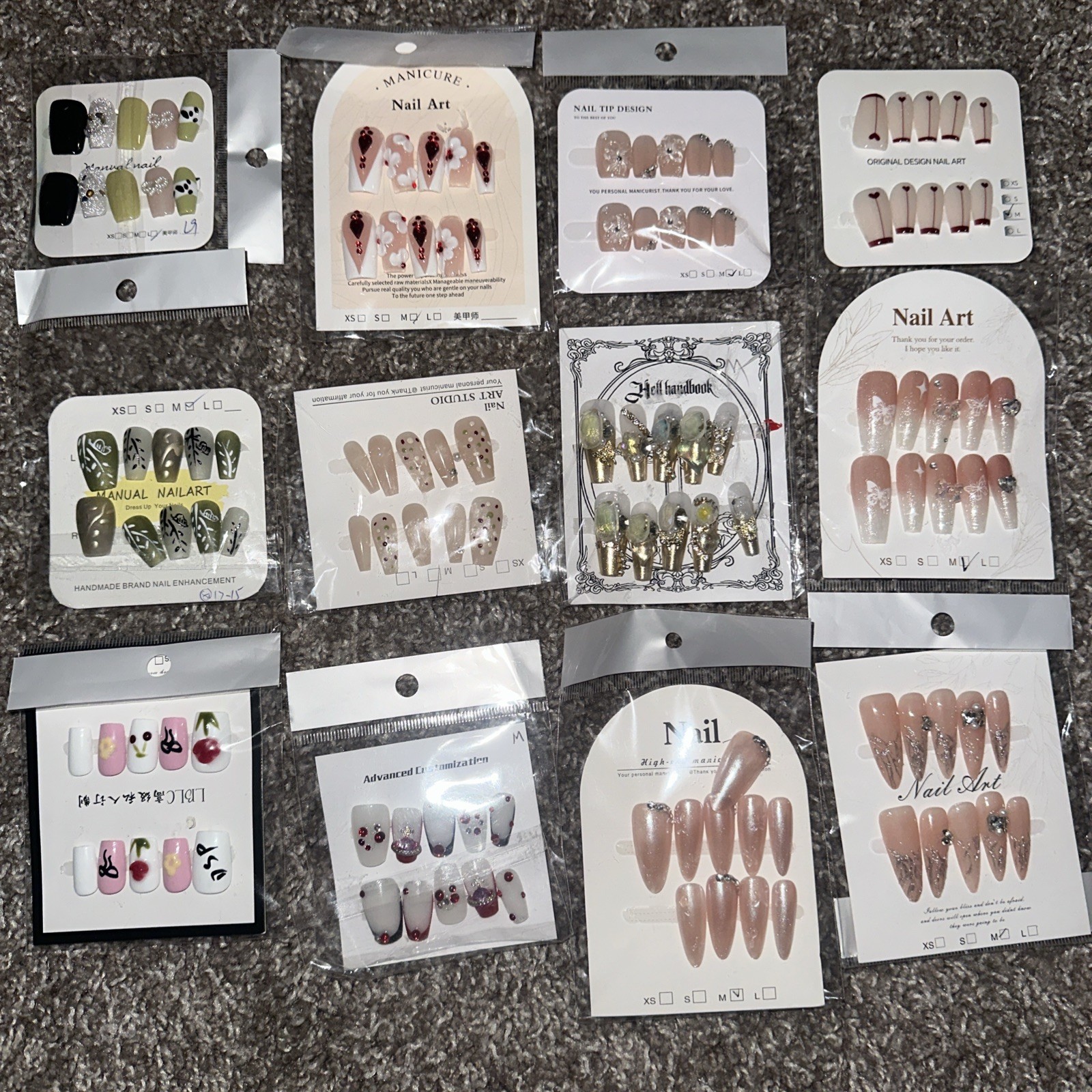 Handmade Presson Nails Set Of 40