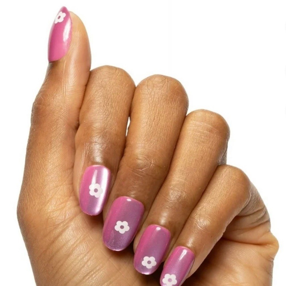 Olive & June Maximalist Instant Mani Press-On Nails – Sparkle Floral