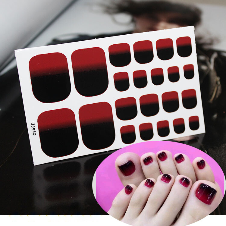 10 Pack Full Size Nail Wraps Stickers Polish Toe Manicure Art Decor 3D Decals US