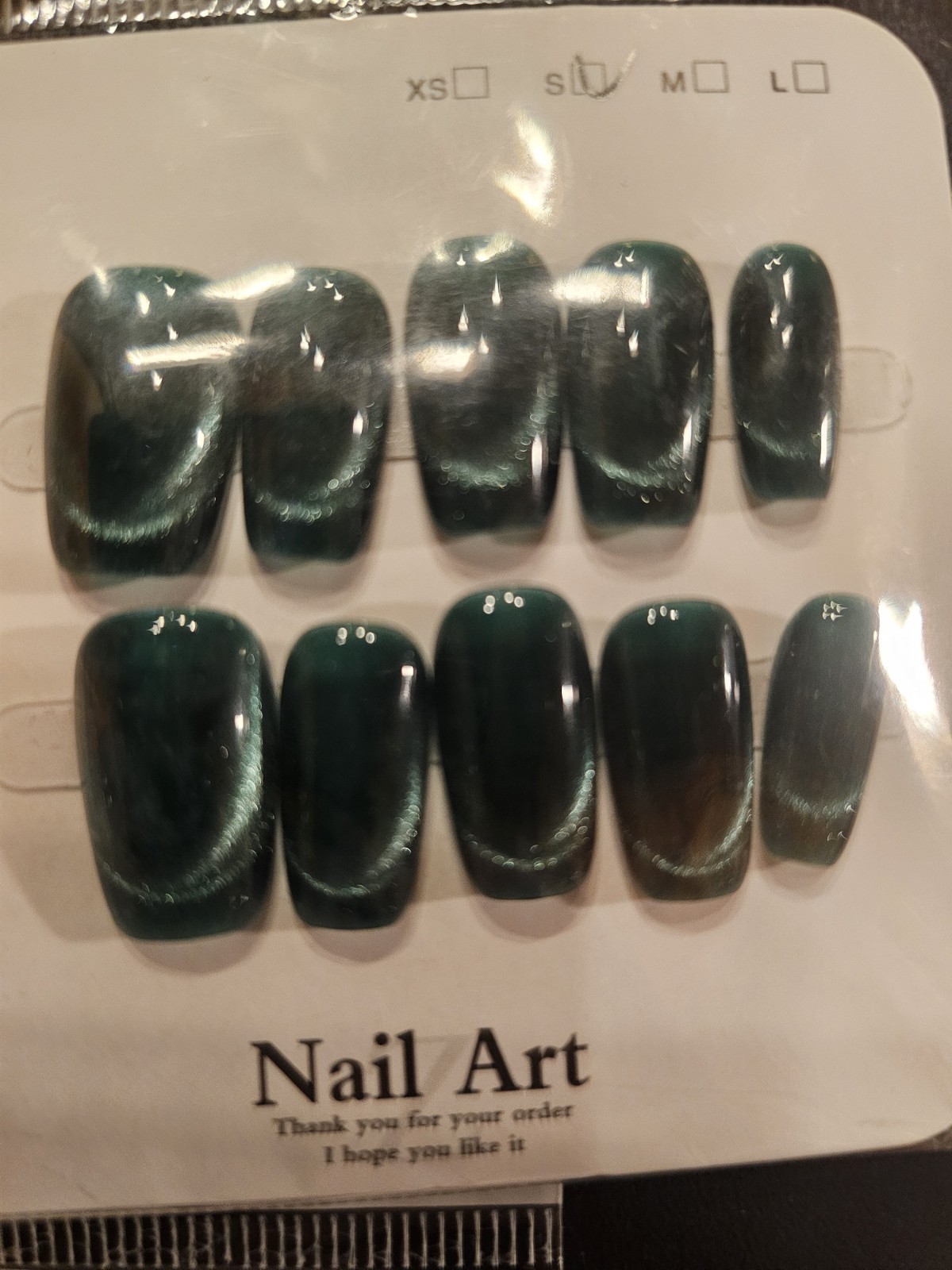 Size Medium – Medium Length Press-On Nails with Sticky Tabs Included. New In Box