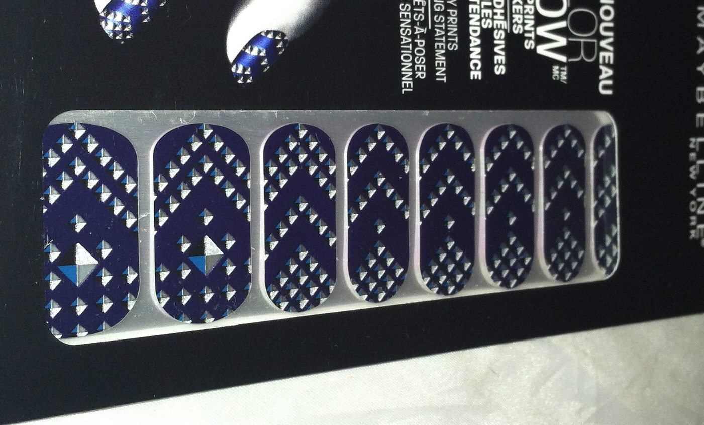 Maybelline Color Show Limited Ed. Nail Stickers *60 SAPPHIRE JEWELS * Brand New
