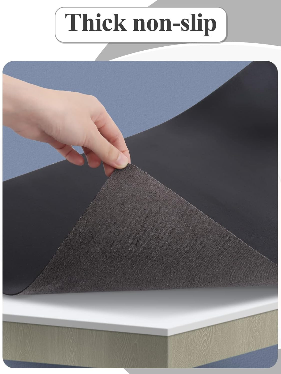 (MAT ONLY) Black Nail Art Table Mat, Foldable Nail Art Hand Rest Pad for Nail Ar