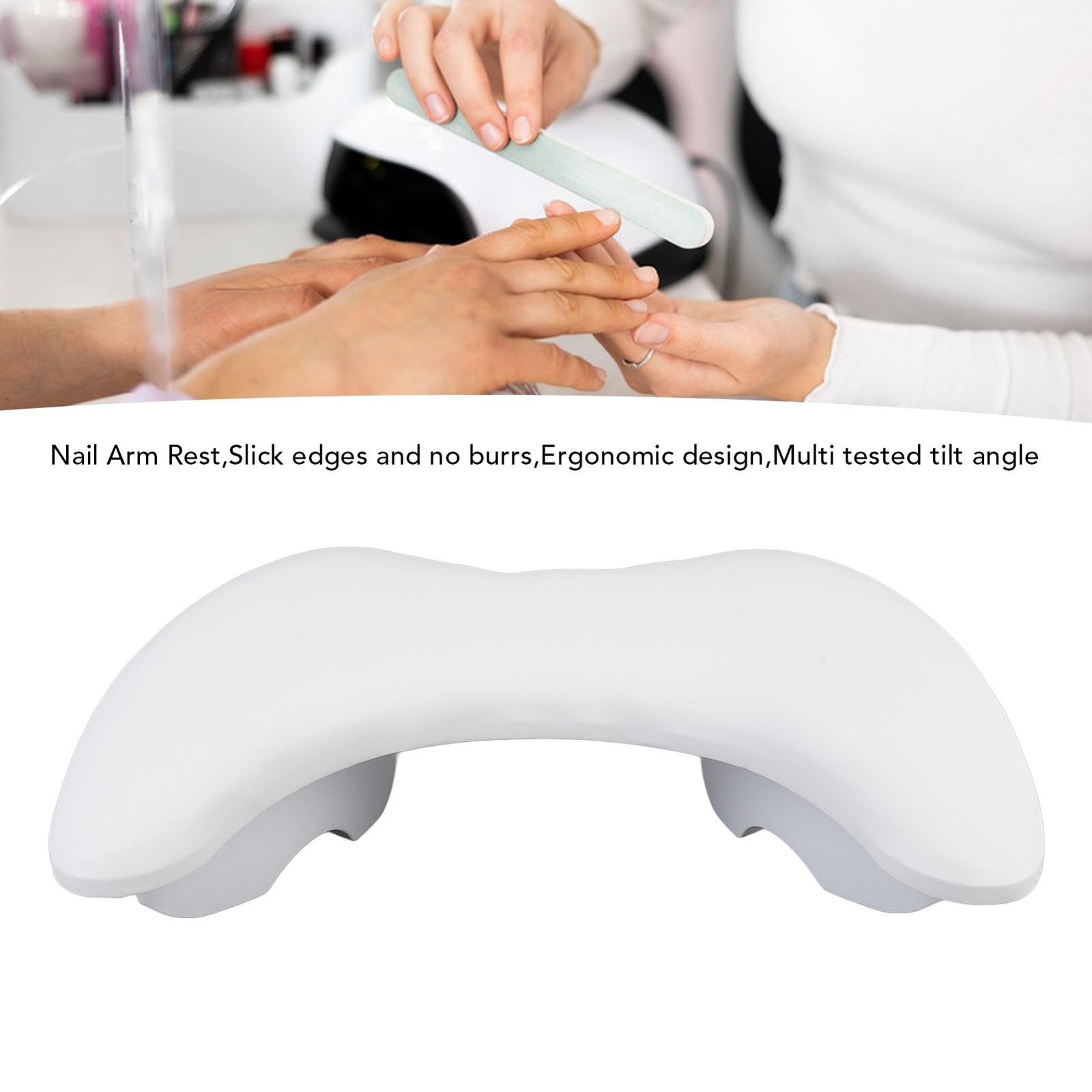 U Shape Manicure Hand Pillow Elegant Arm Rest For Nails Tech PU Leather For AP9