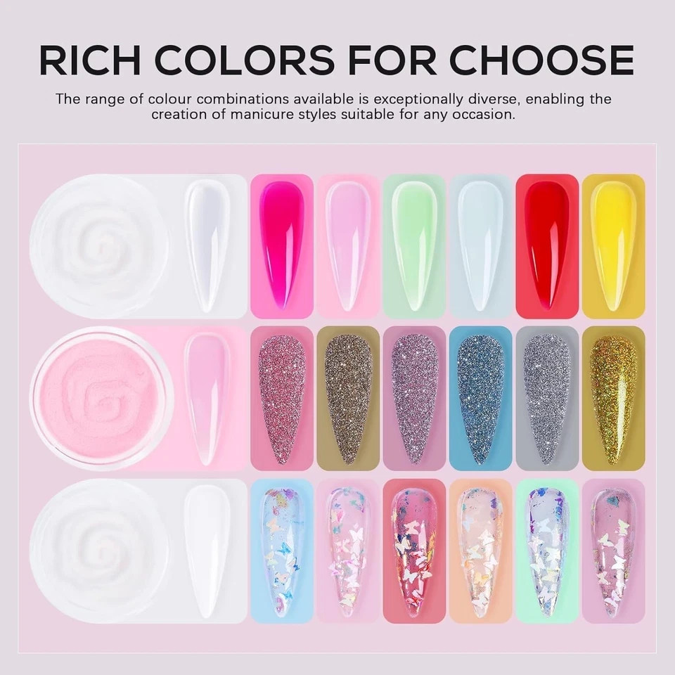 Acrylic Nail Kit for Beginners Professional Powder Liquid Set Manicure Nail Art