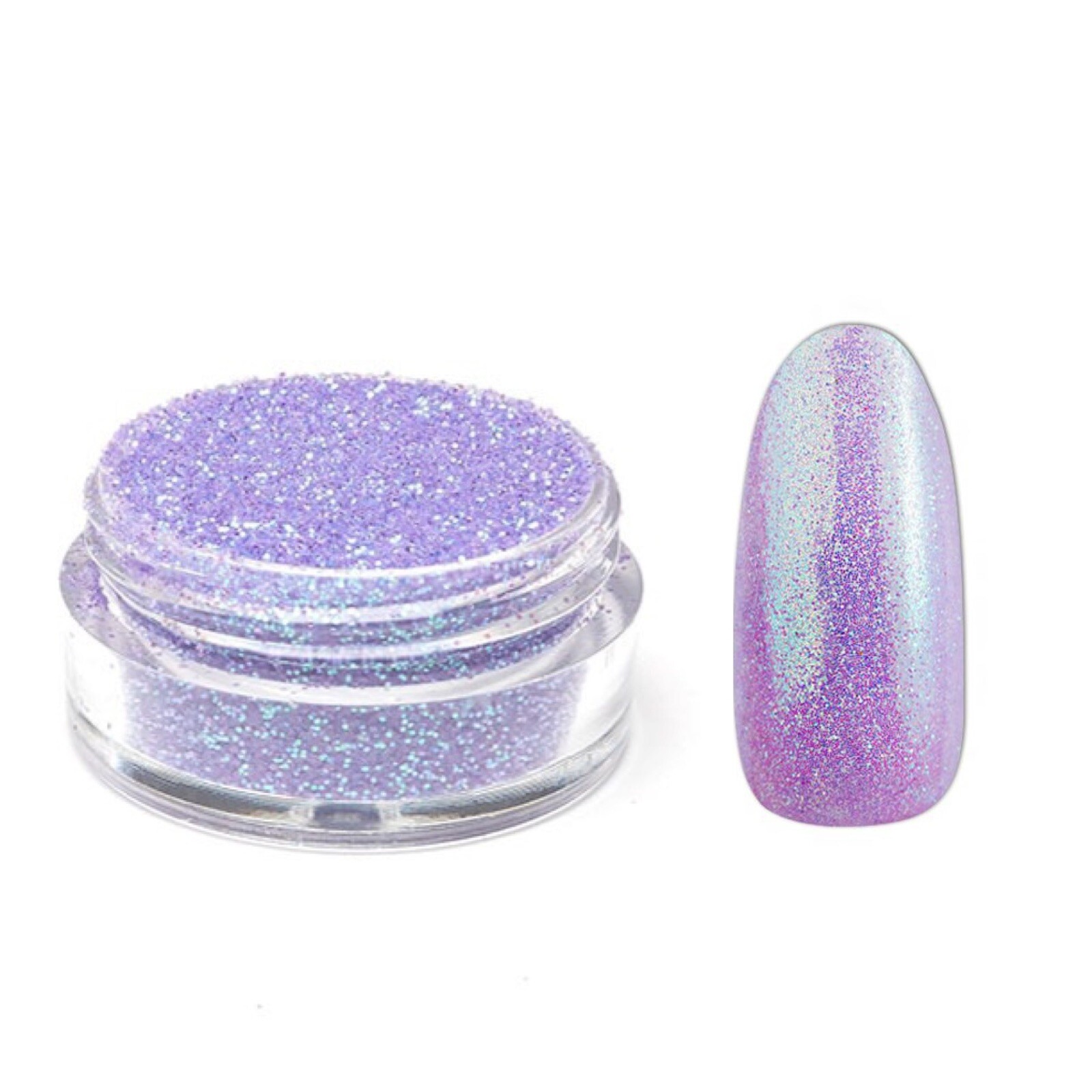 Purple Mermaid Effect Iridescent Glitter Powder Nail & Crafts Shimmer Rainbow 10