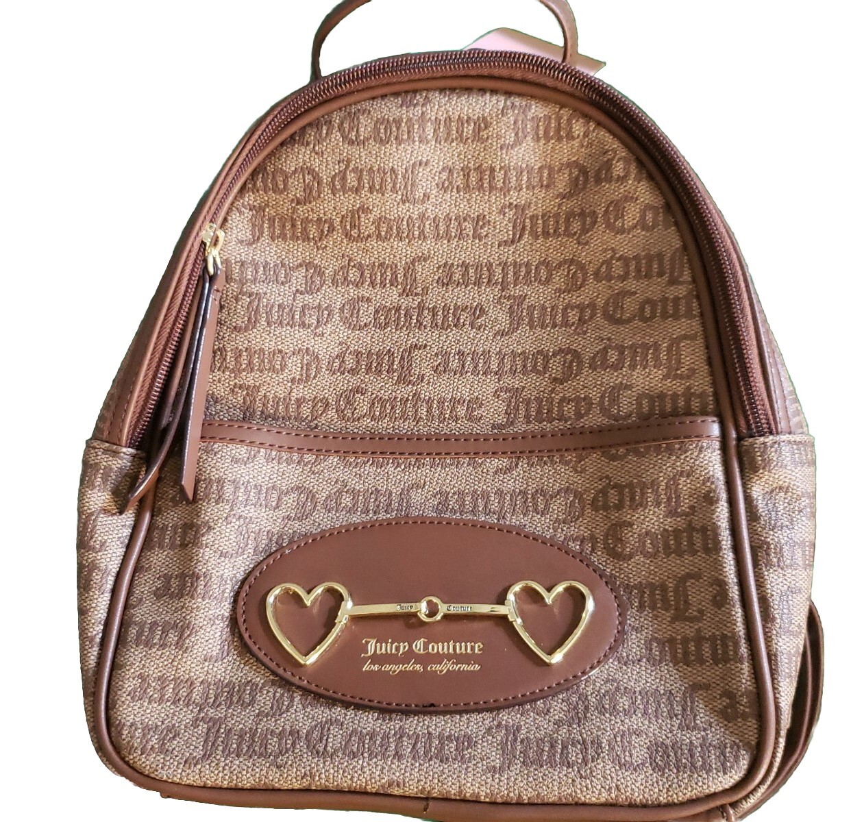 NEW With Tags Juicy Couture Women Backpack Brown Logo