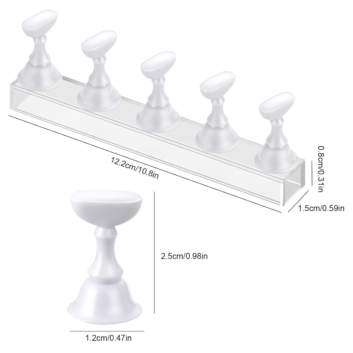 Elegant Acrylic Nail Art Stand – Magnetic Practice Holder for Flawless Designs