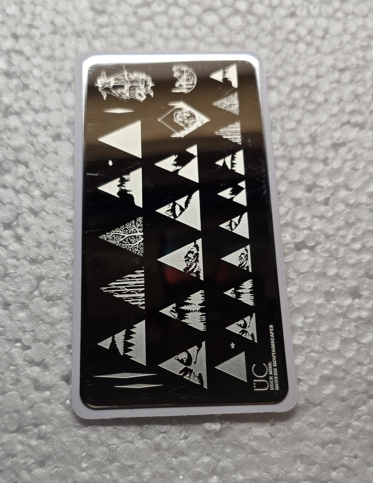 UC Uber Chic Modern Mountainscapes Trail Hiking Scout Mountain Nail Stamp Plate