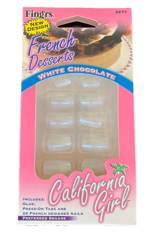 Fing’rs California Girl French Deserts Press on Nails 24 Nails White Chocolate