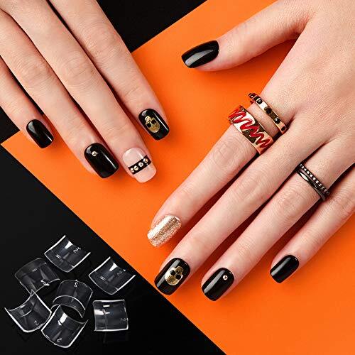 500PCS Short Nail Tips for Acrylic Nails – Clear Lady French Acrylic Style #4