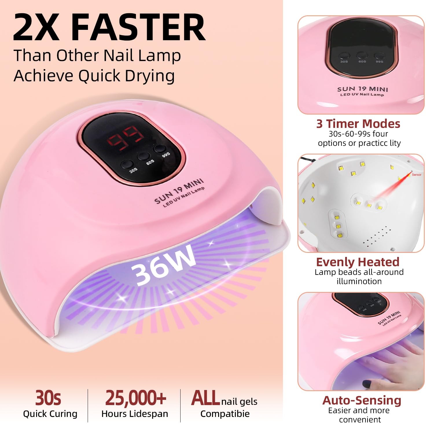 Acrylic Nail Kit with Drill and U V Light Full Nail Kit Set Professional Nail St