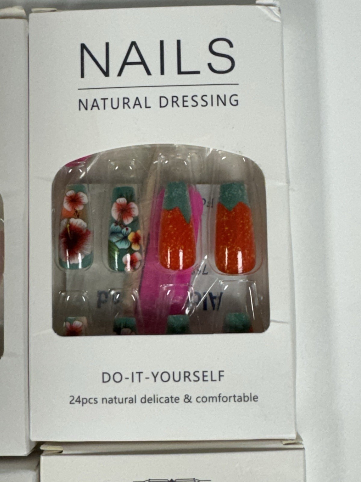 Lot Of 5 Packs Misc PRESS On Nails Press on Manicure 24 Nails ea pkg