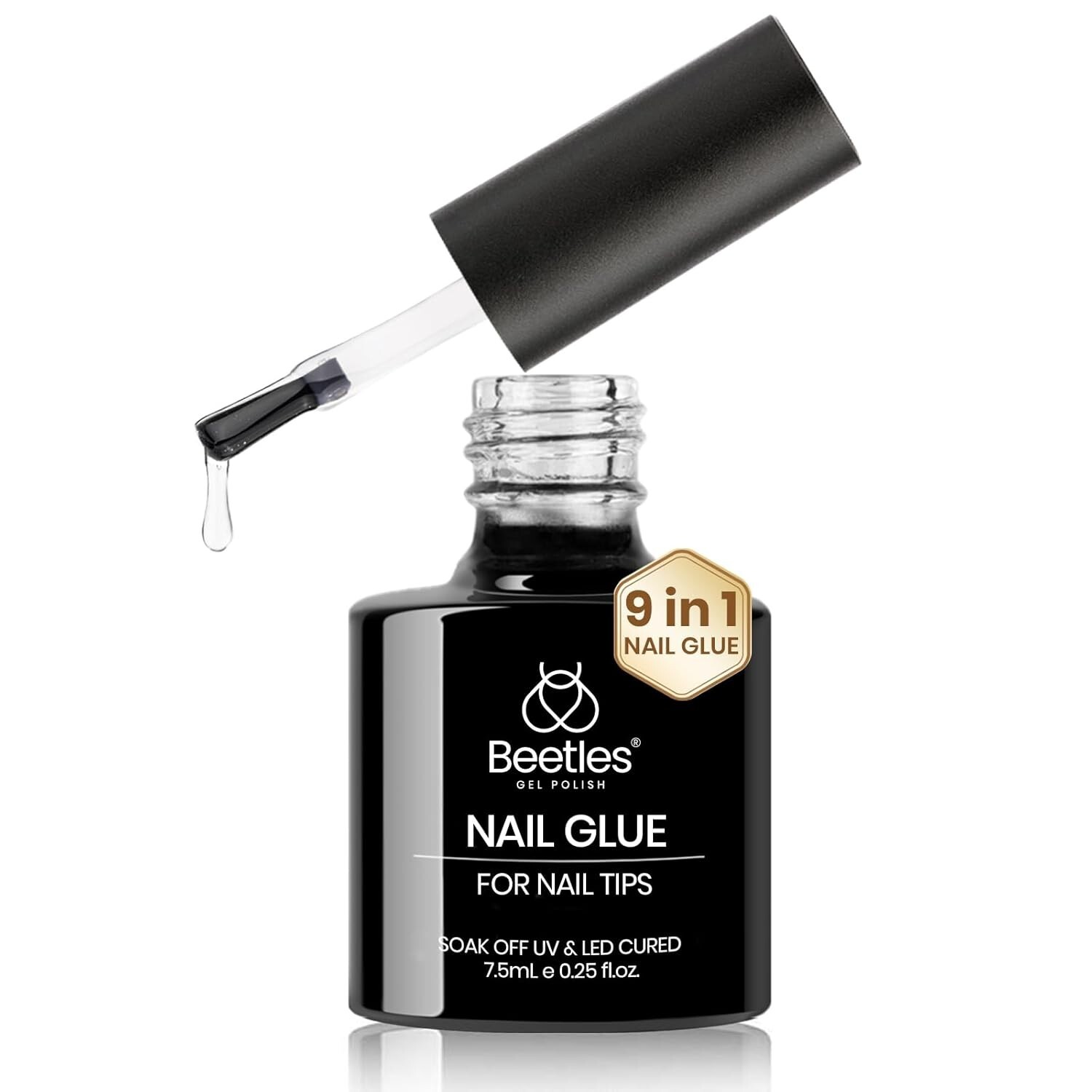 Beetles 9-in-1 Nail Glue Gel for Long-Lasting Acrylic & False Nails – 7.5ML