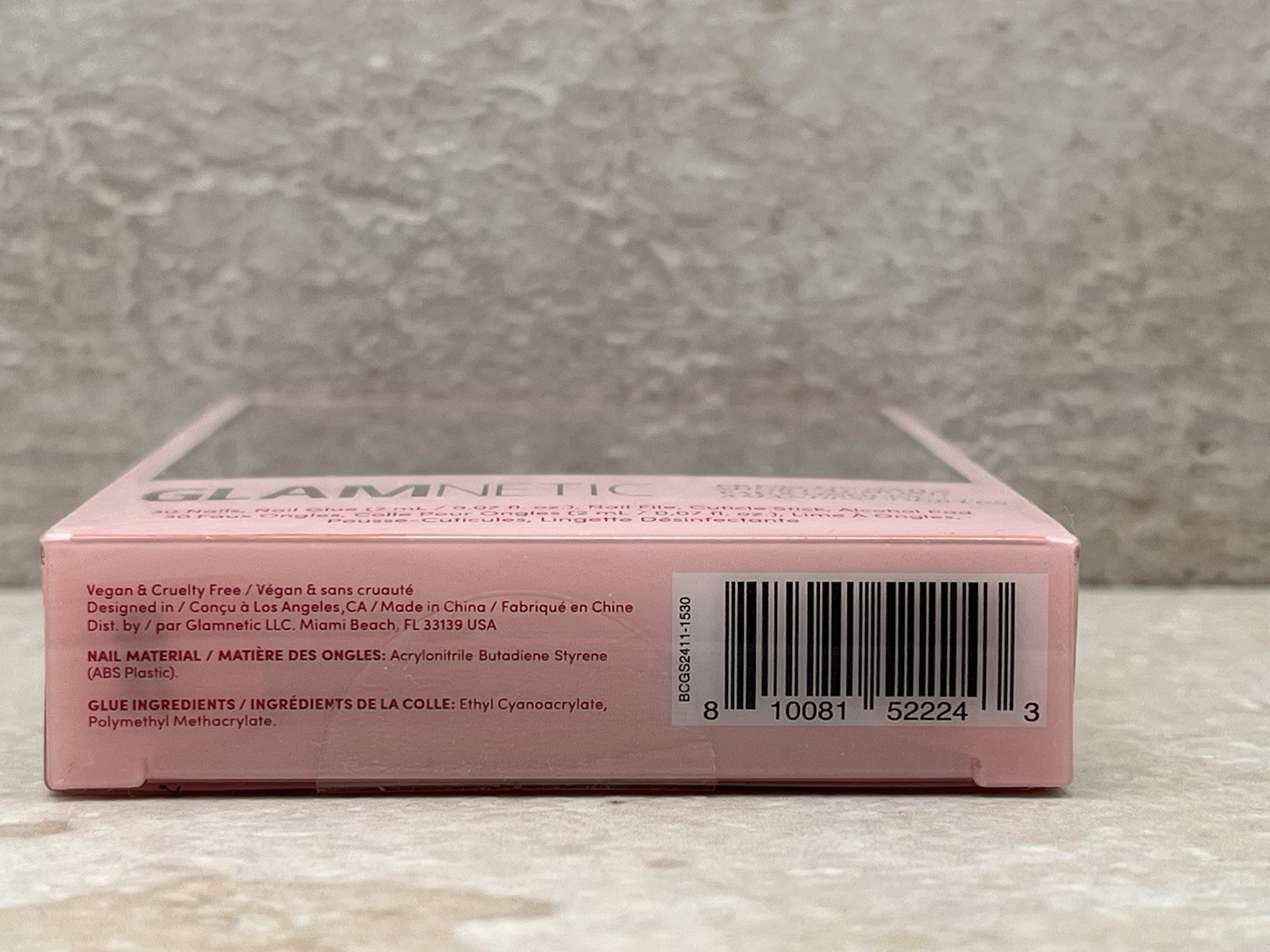 Glamnetic Merlot Short Almond Press-On Nails – New in Sealed Package