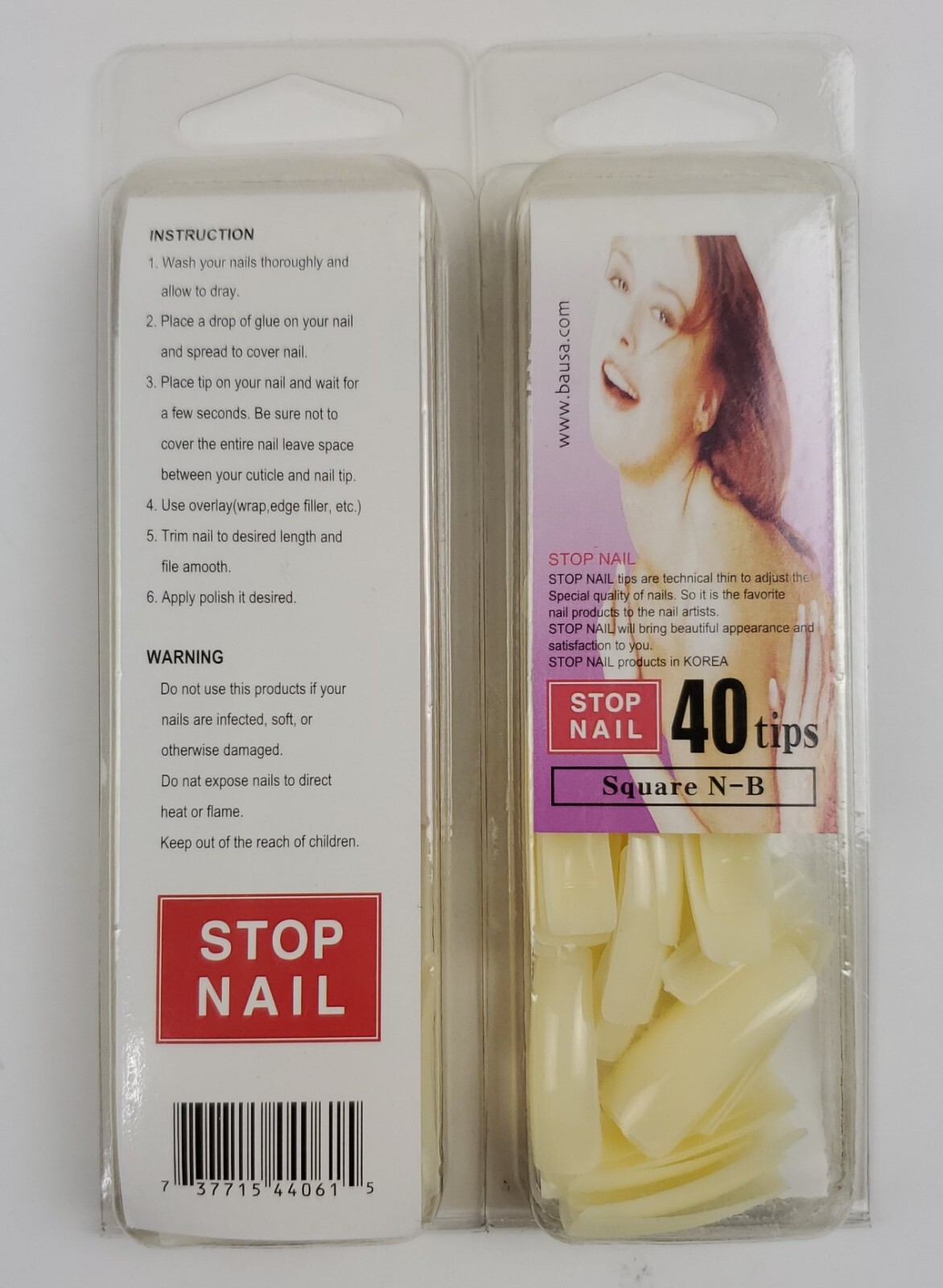400 TIPS Natural French nails Artificial Full Nail Tips DIY [40Tips x 10]