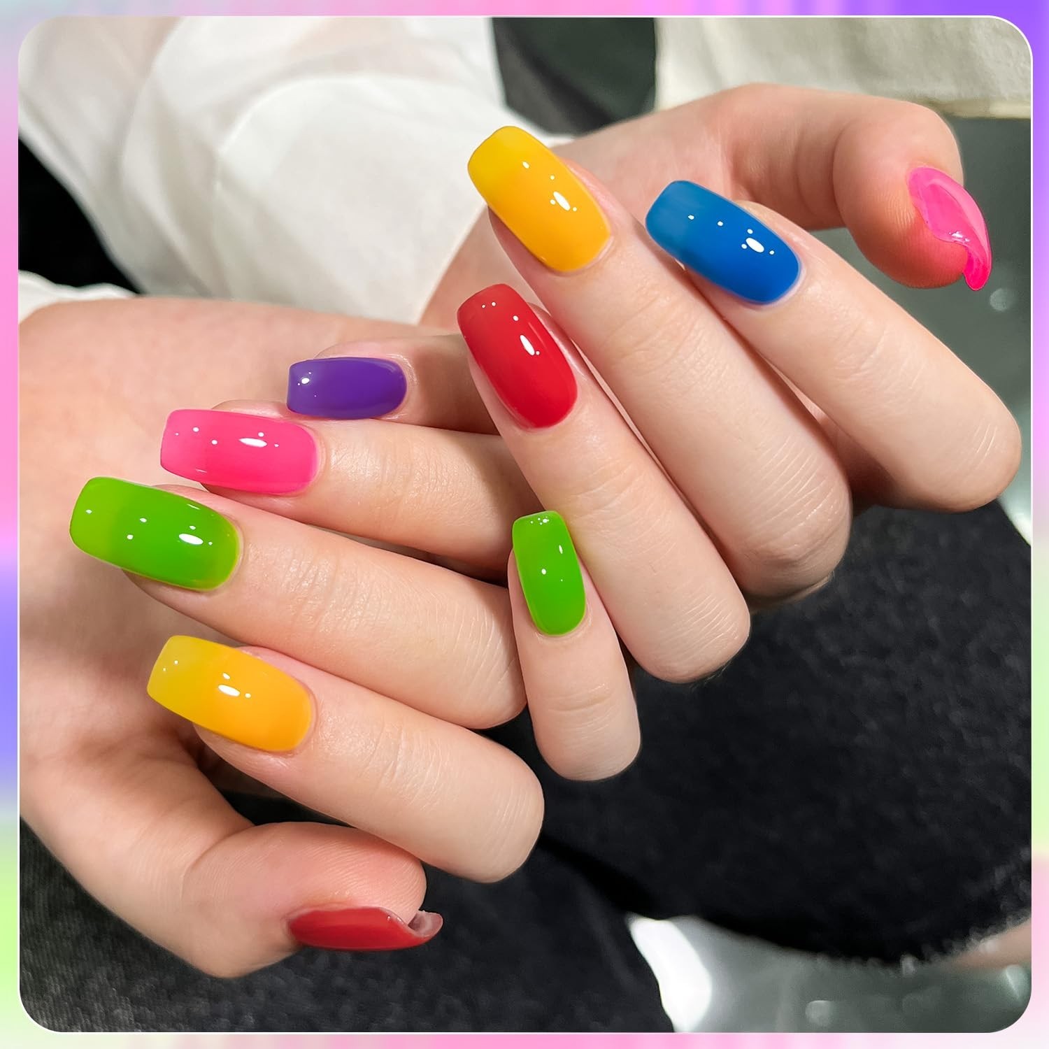 New GAOY Jelly Gel Nail Polish of 6 Transparent Gel Polish Kit EXP: 11/2027