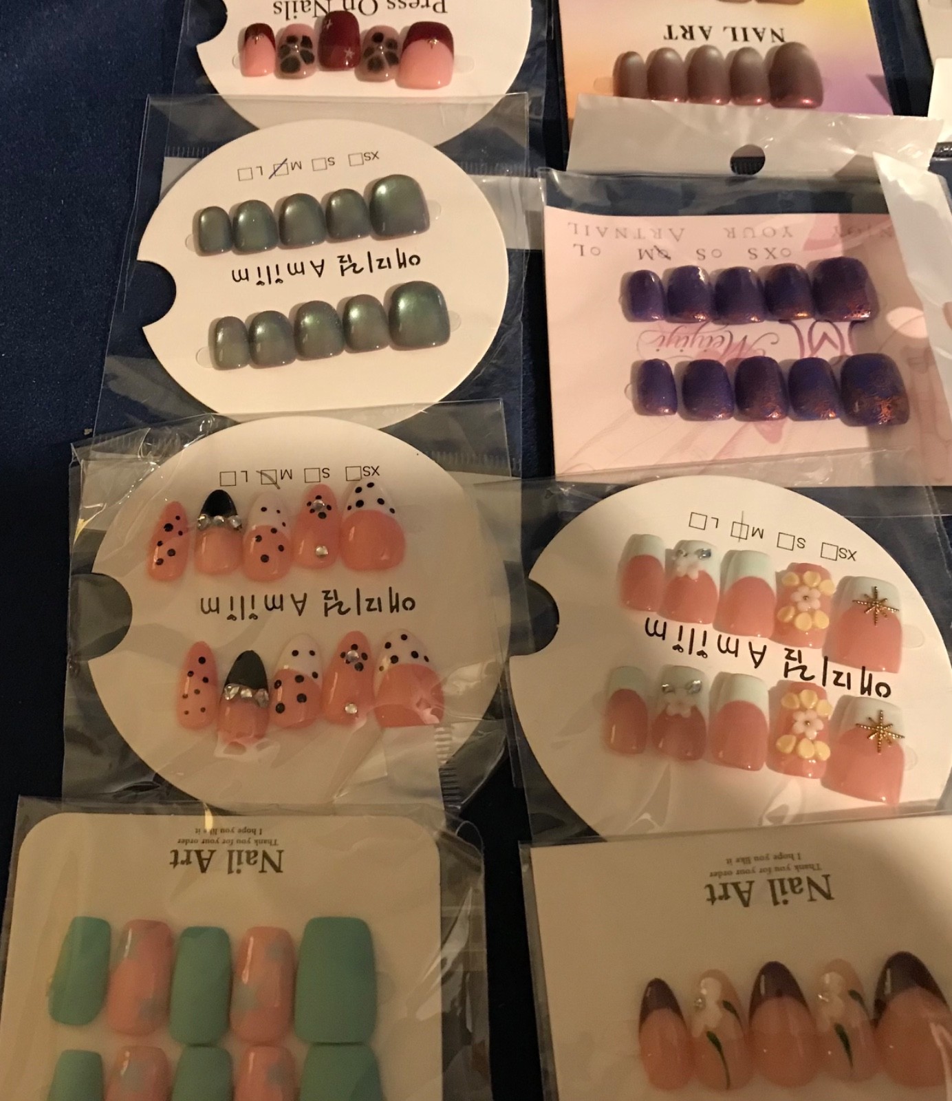 NEW Lot of Press-On Nails Sets, 44 Sets