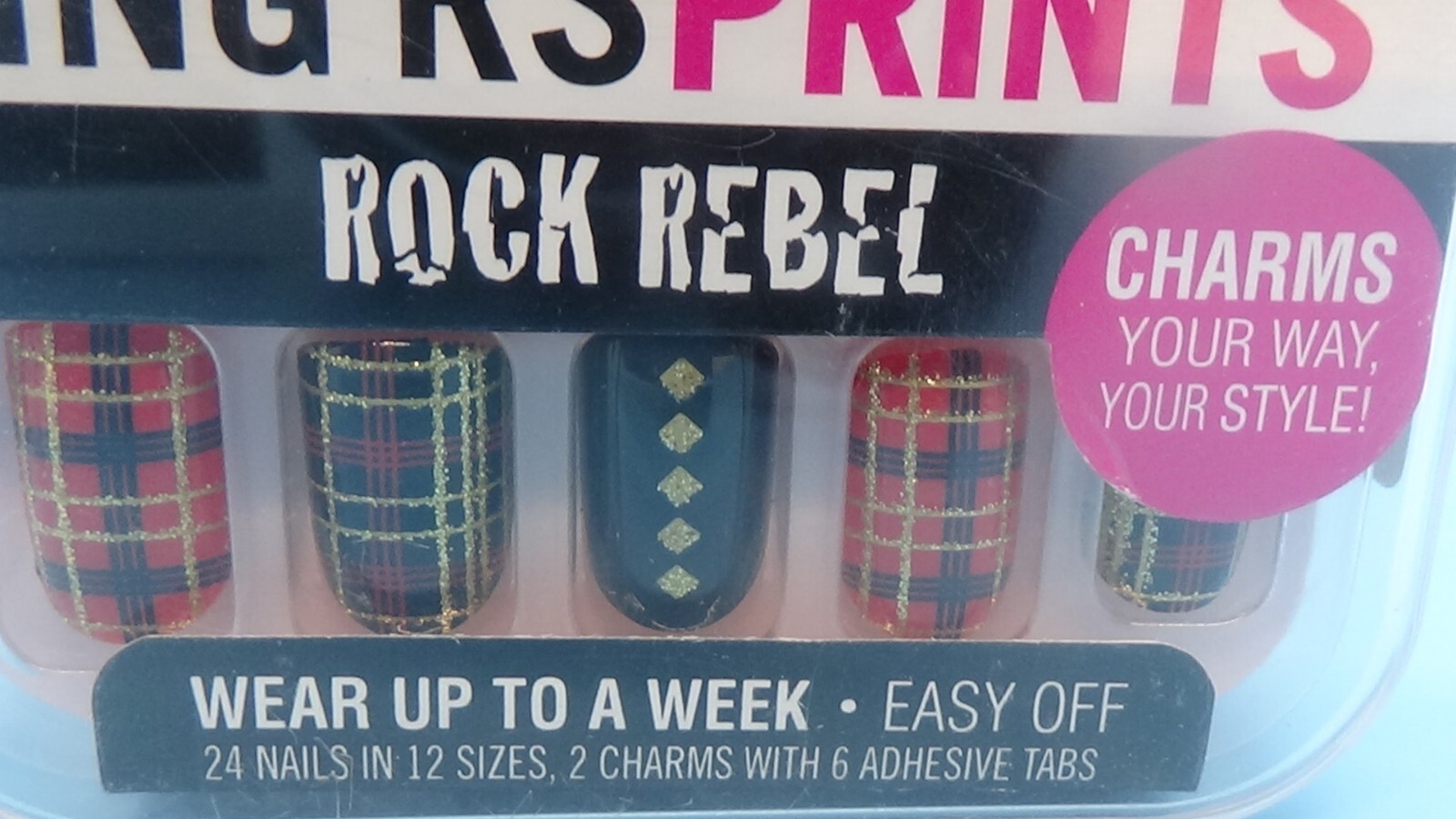 FING’RS PRINTS Rock Rebel Press-On Nails Cameo Appearance 31046