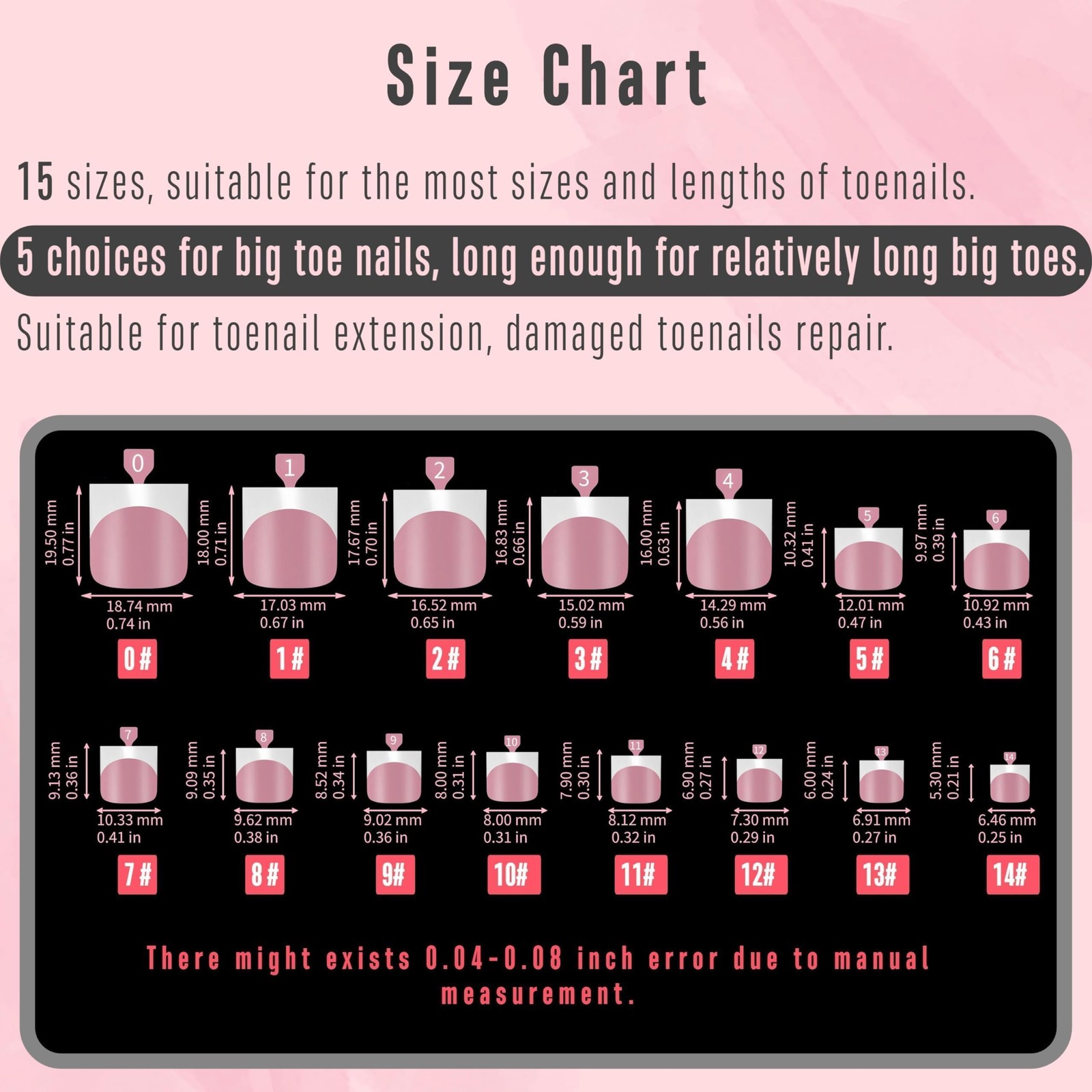 French Tip Toe Nail Tips Press On, Sharp Square Pre-Designed Soft Gel False Toen