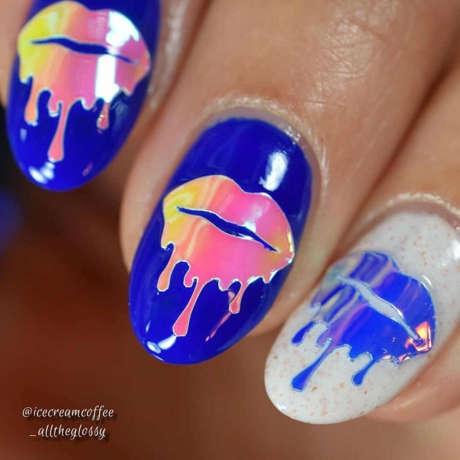 Whats Up Nails – Dripping Flames Stickers (Pink) – Daily Charme Collaboration