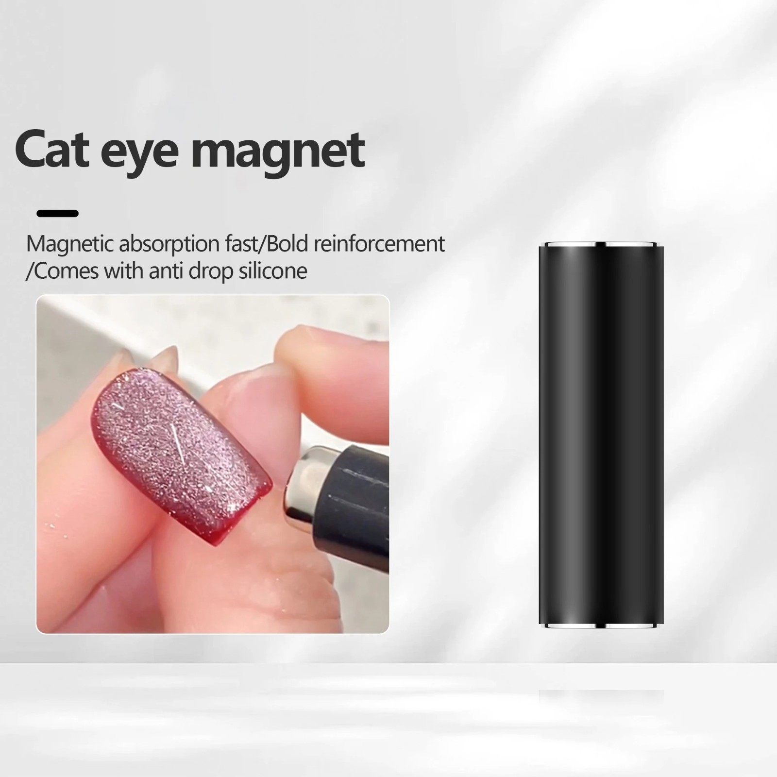 Double-Head Cat Eye Nail Art Magnet Set – V-Shaped Gel Polish DIY Tool