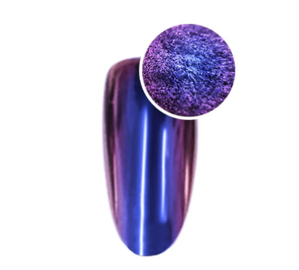 Aora Mirror Metal Chrome Powder A4 Bluetonium