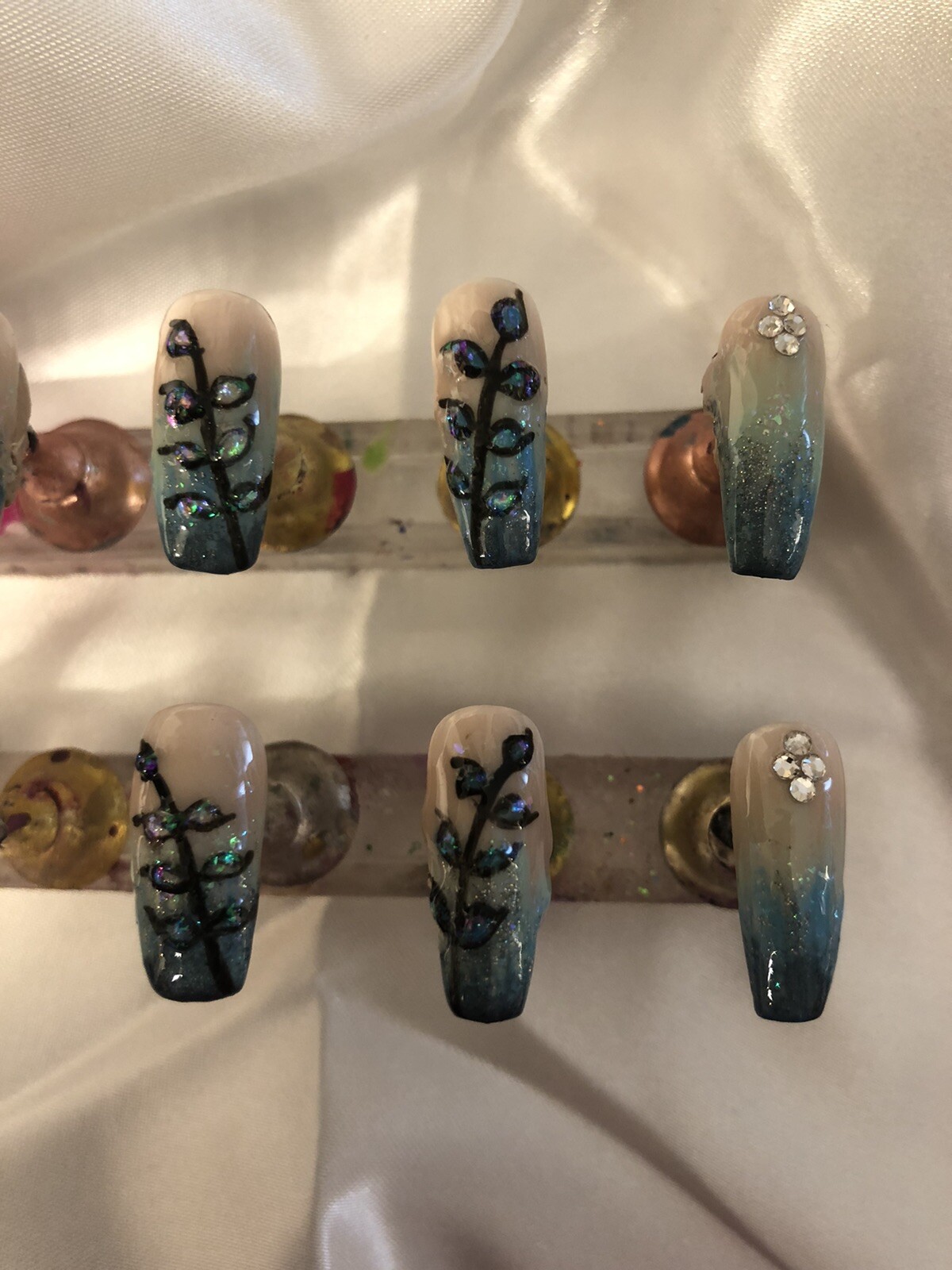 Z Nails! Gorgeous Set of Homemade/Handcrafted Press On Nails