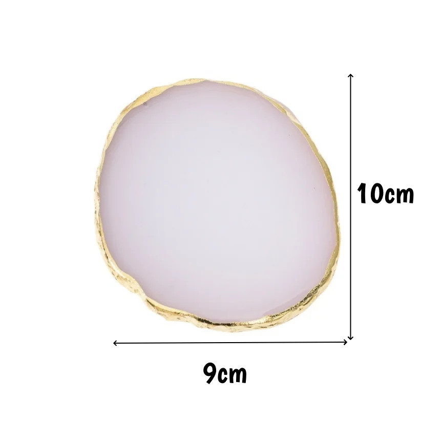 Irregular Nail Polish Palette Resin Nail Art Mixing Palette Ring Professional
