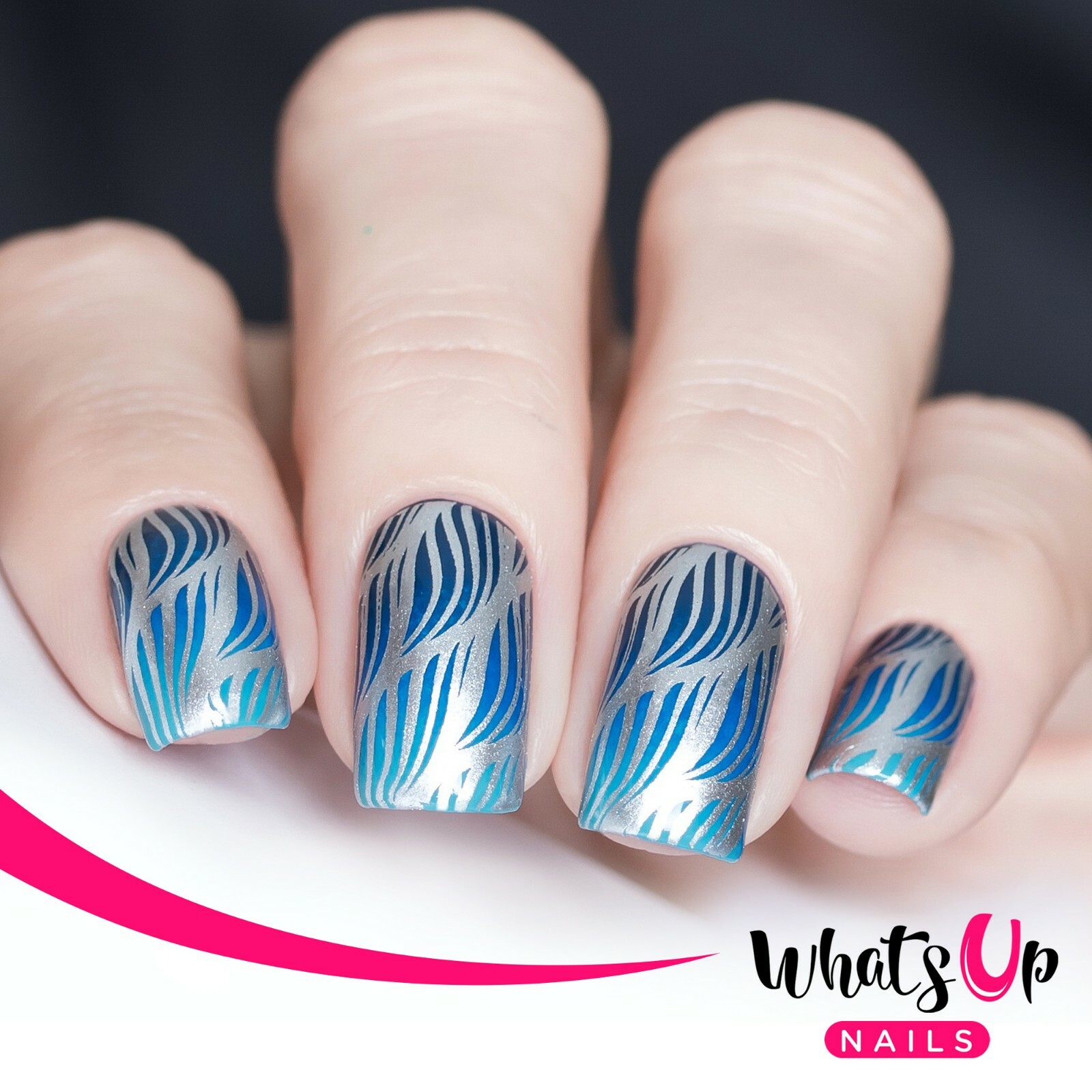 B038 Lost at Sea Stamping Plate For Stamped Nail Art Design