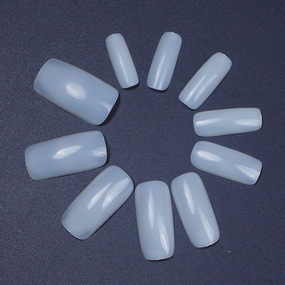 500pcs False Acrylic Nail Tips Nails Half French False Nail Art Tip Manicure Tip