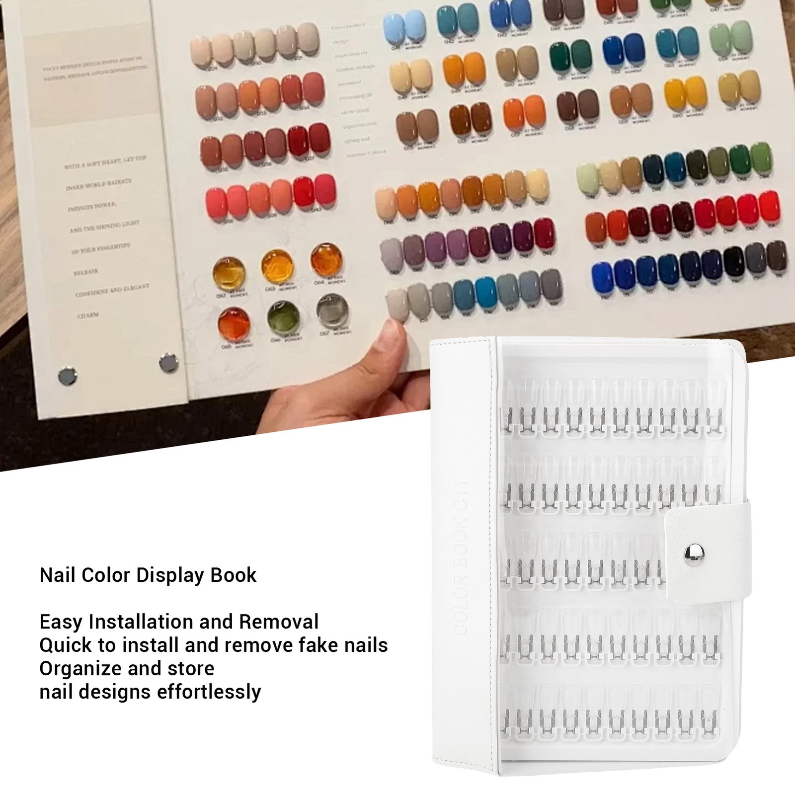 150 Colors Nail Color Display Book For Easy Nail Organization Easy To Use