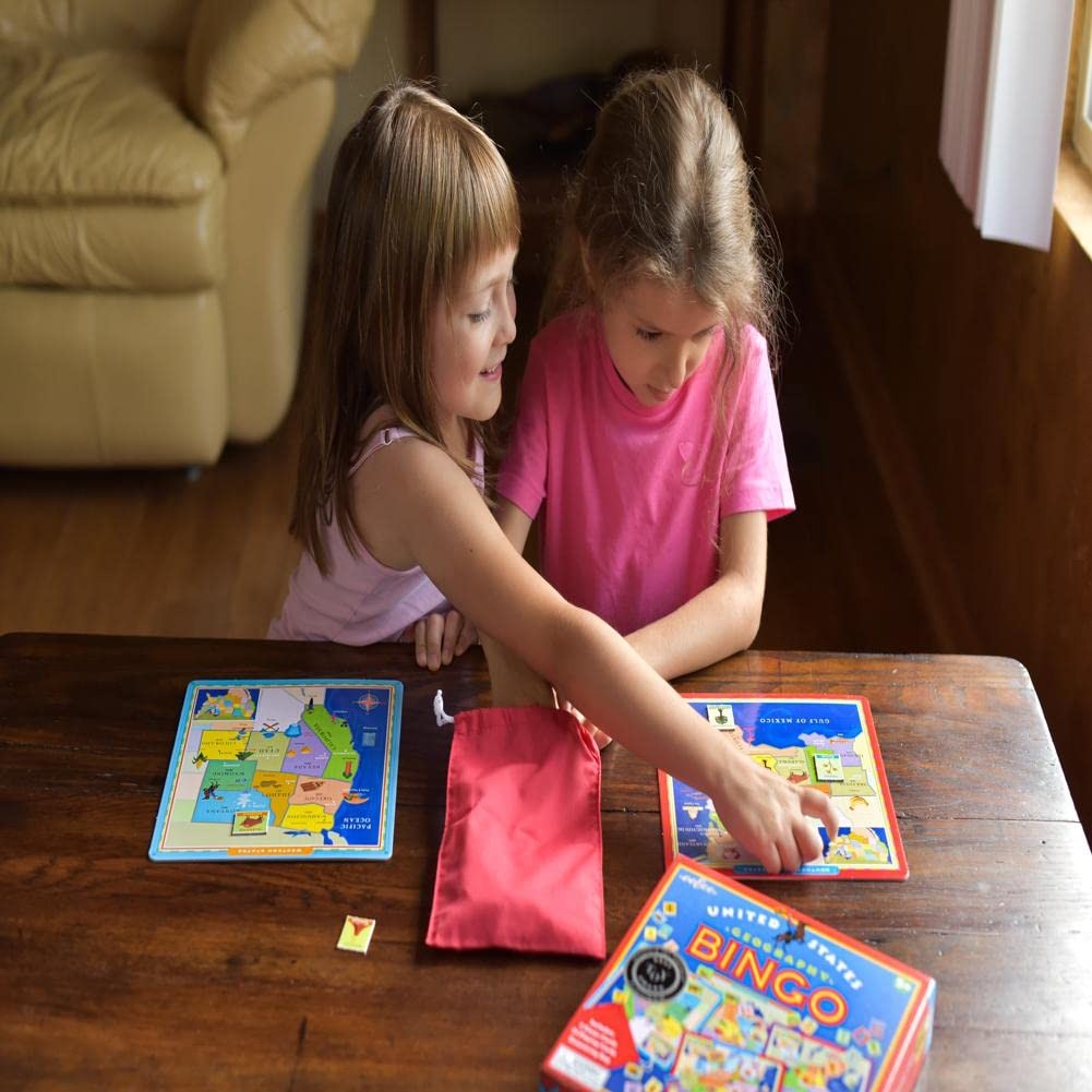 eeBoo: United States Geography Bingo Game, for 2 to 6 1 EA, Multicolor
