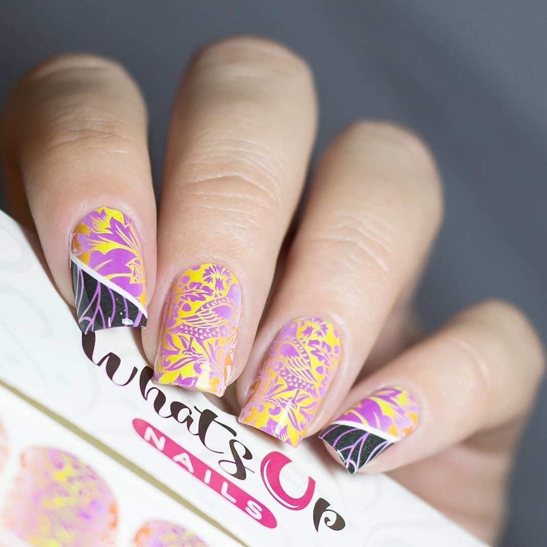 Whats Up Nails P109 Two Birds in the Bush Water Decals Sliders for Nail Art