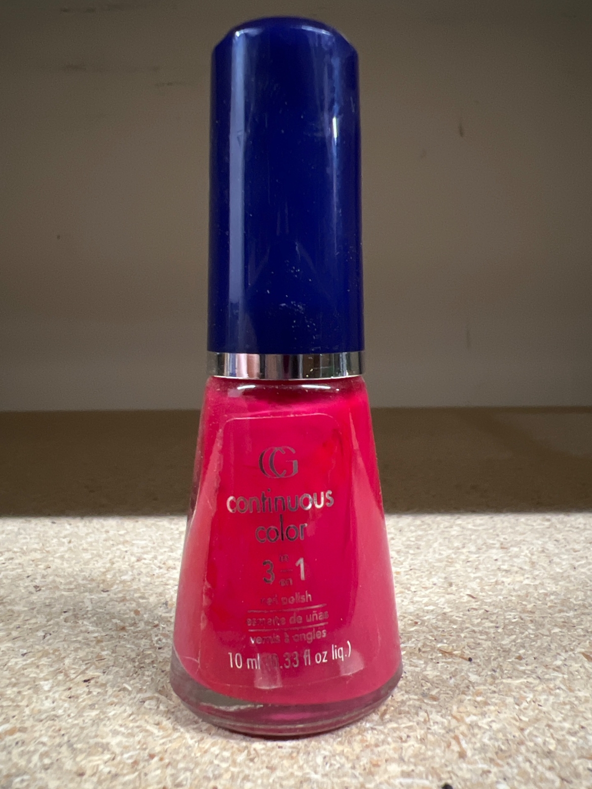 Cover Girl Continuous Color 3 In 1 Nail Polish #084 WILD RASPBERRY