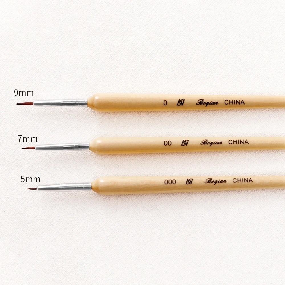 3PCS UV Gel Nail Art Brush Set Acrylic Liner Painting Pen Manicure Tools