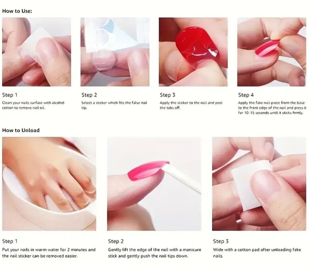 24pcs/set White French Tip Press On Nails Medium Almond Aurora Fake Nails Simple