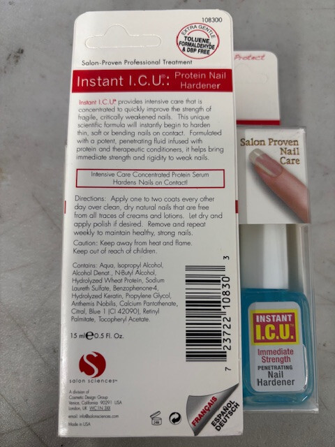 Salon Sciences 3 PACK INSTANT PROTEIN NAIL HARDENER