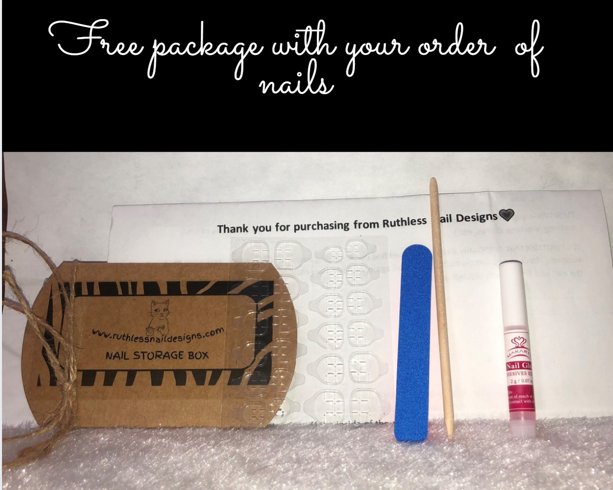 90’s Inspired Neon – press on nail set- (Set of 18 sizes 0-8) long Almond