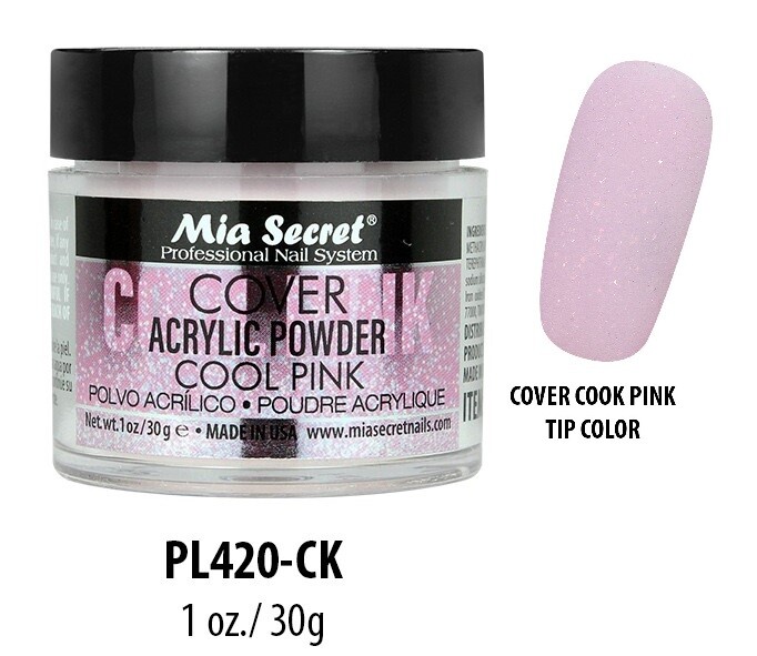 Mia Secret Professional Nail Cover COOL PINK Acrylic Powder – Choose Size