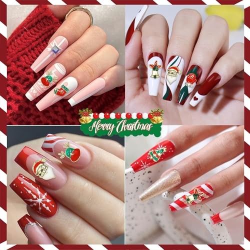 1 Box 30pcs 3D Nail Art Christmas Charms for Nails Christmas Charms KIT1