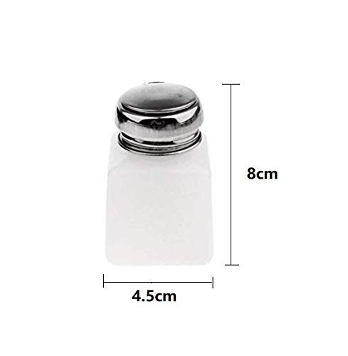 DNHCLL 100ML Metal Cap Push Down Empty Bottle Dispenser 1 Count (Pack of 1)