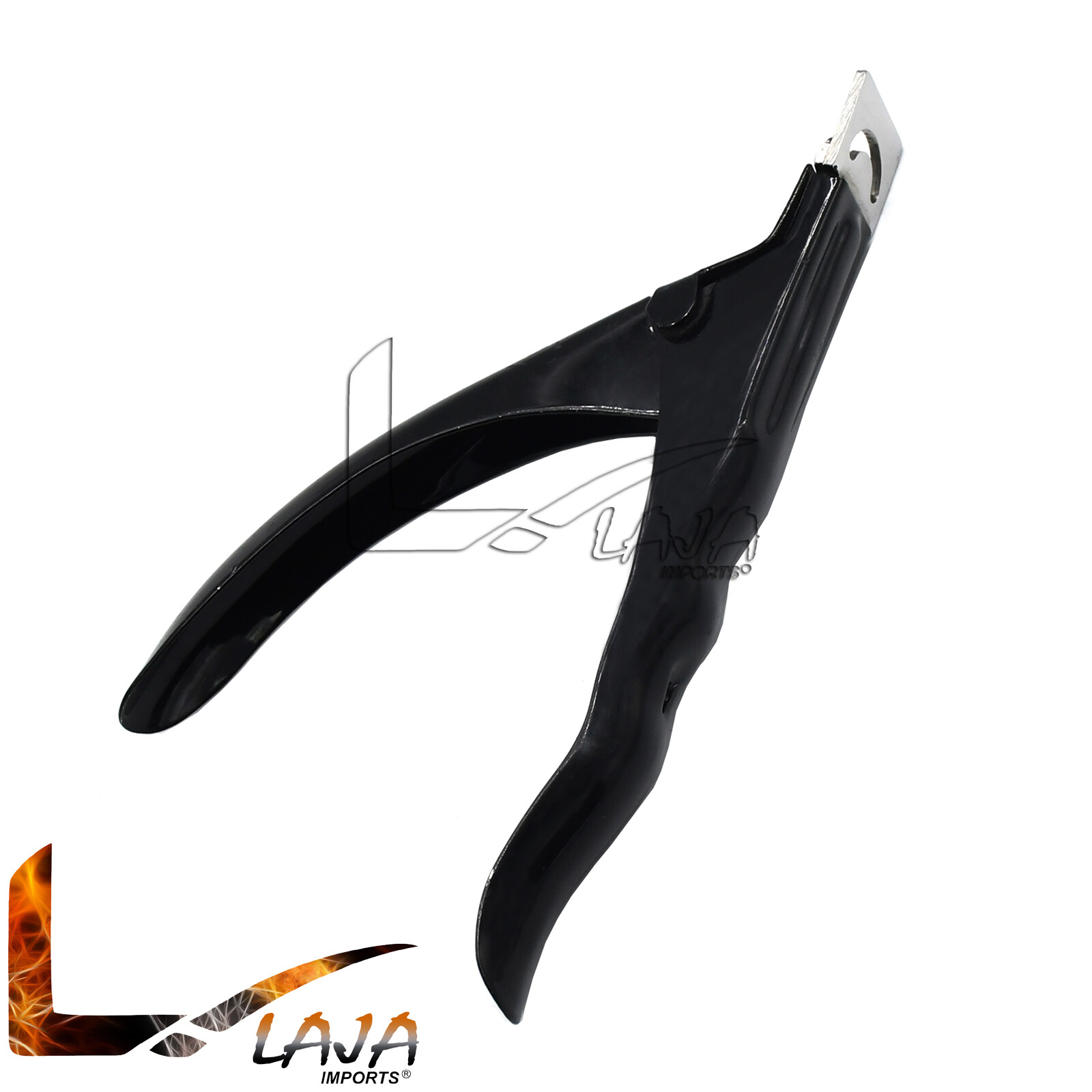 Tips Cutter Nail Art Scissors Acrylic False Fake Nail Tip Clipper- Black