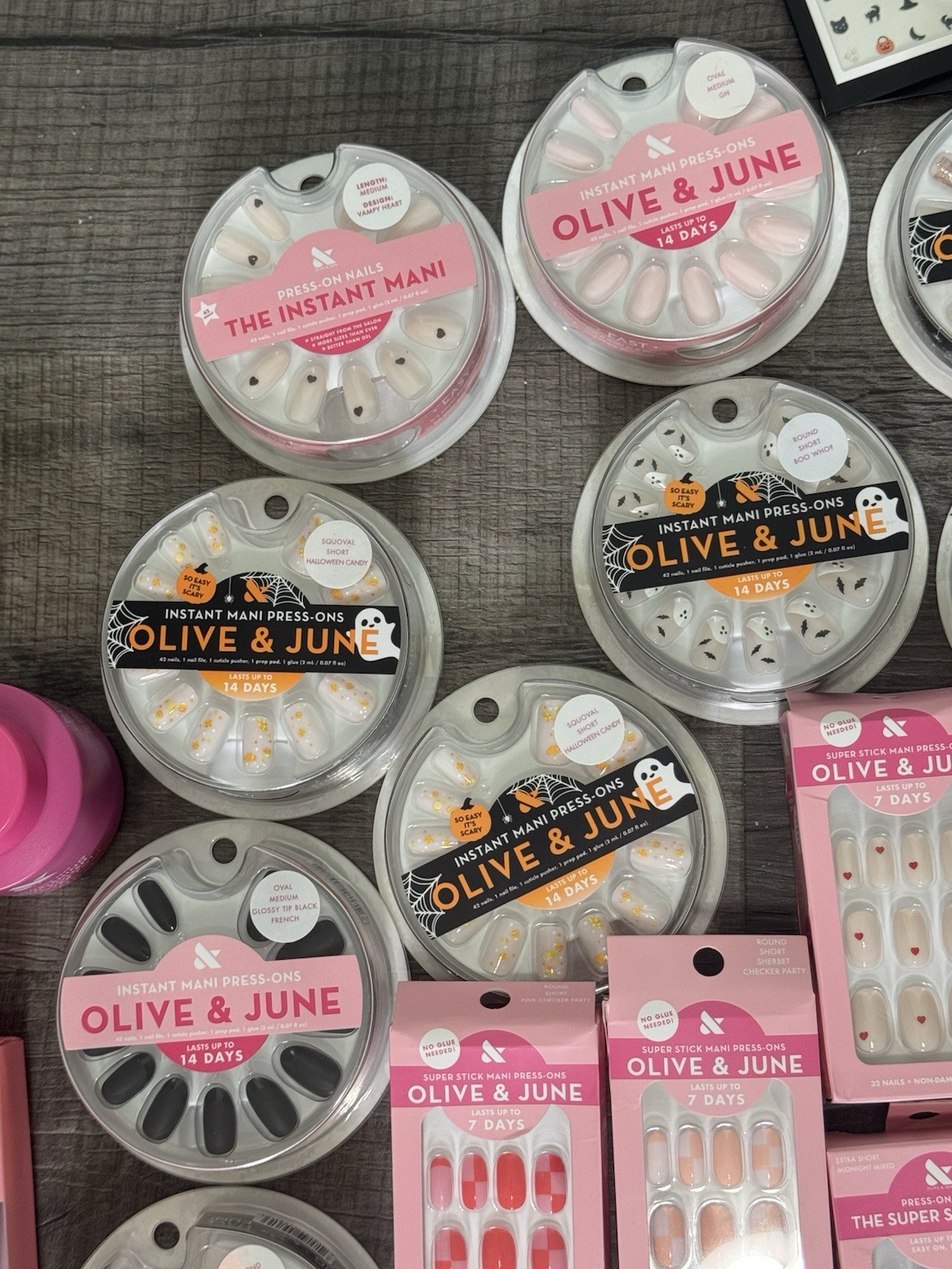 Olive & June Large 49 Piece Lot Press On Nails and Nail Care New $350+ Value